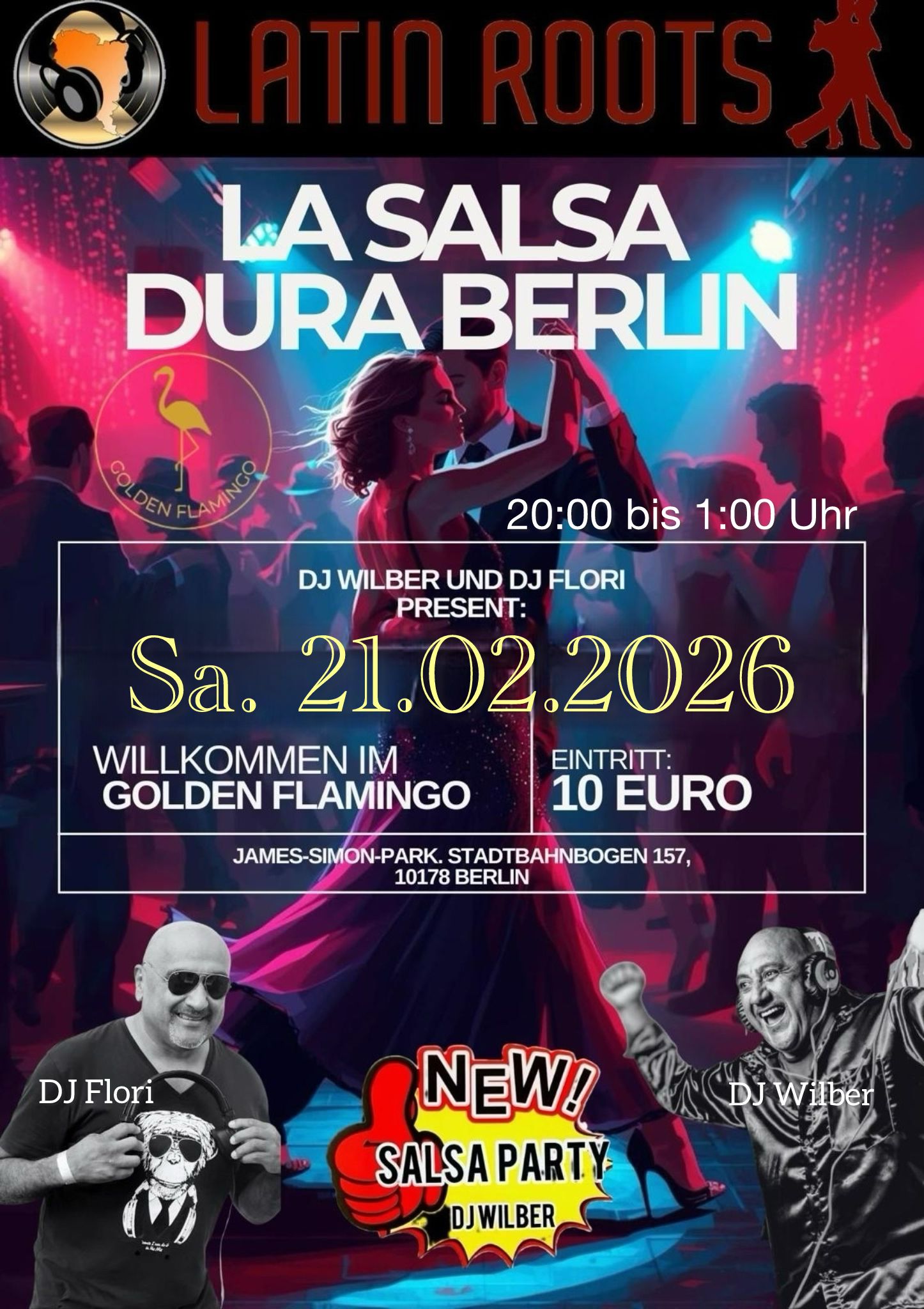 Salsa Dura in Berlin mit DJ Wilber & DJ Flori