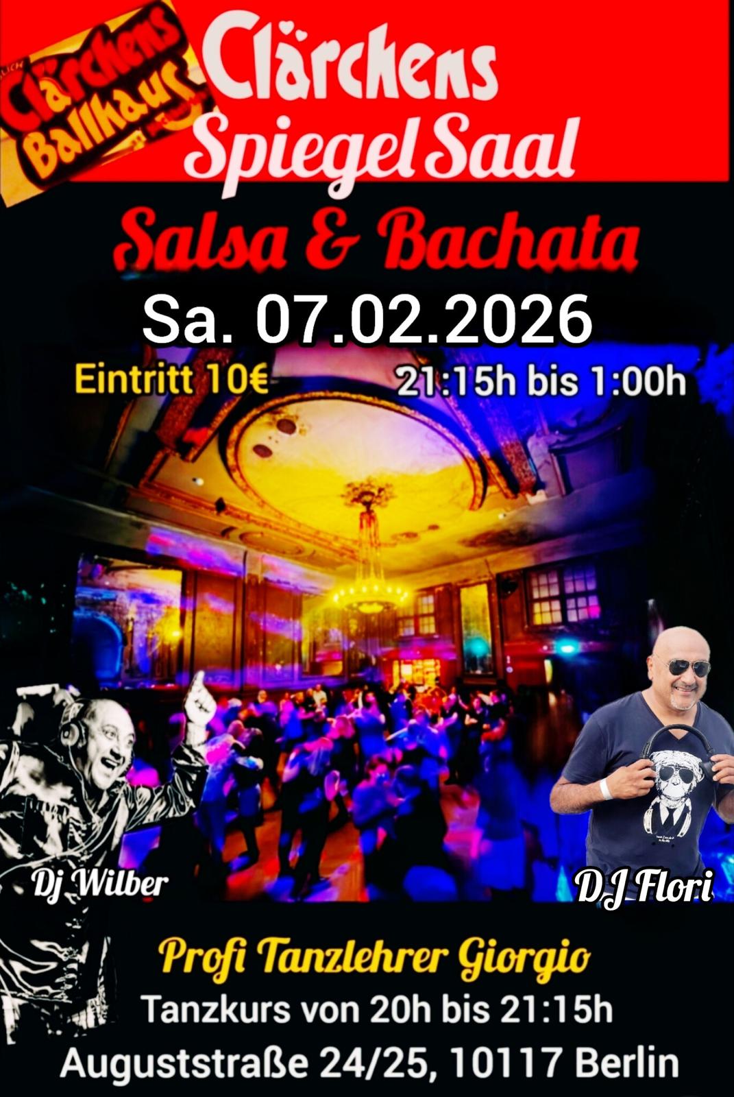 Salsa & Bachata im Clärchens – mit DJ Wilber & Giorgio