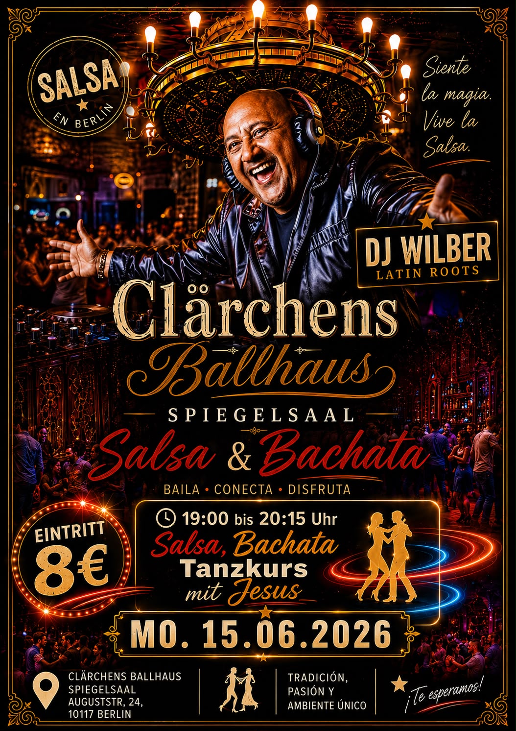 Salsa & Bachata im Clärchens Ballhaus – mit DJ Wilber & Jesús